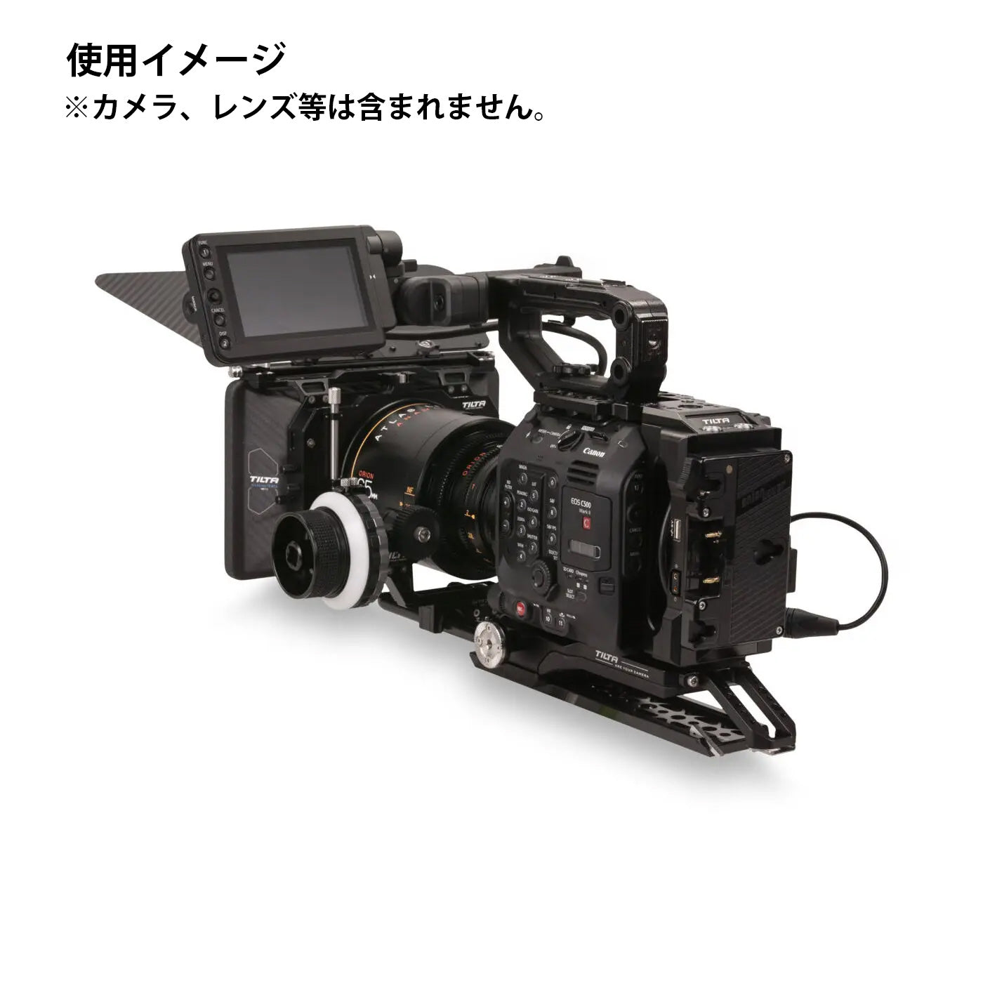 TILTA Camera Cage for Canon C500 Mk II/C300 Mk III Kit C - Gold Mount ES-T19-C-AB