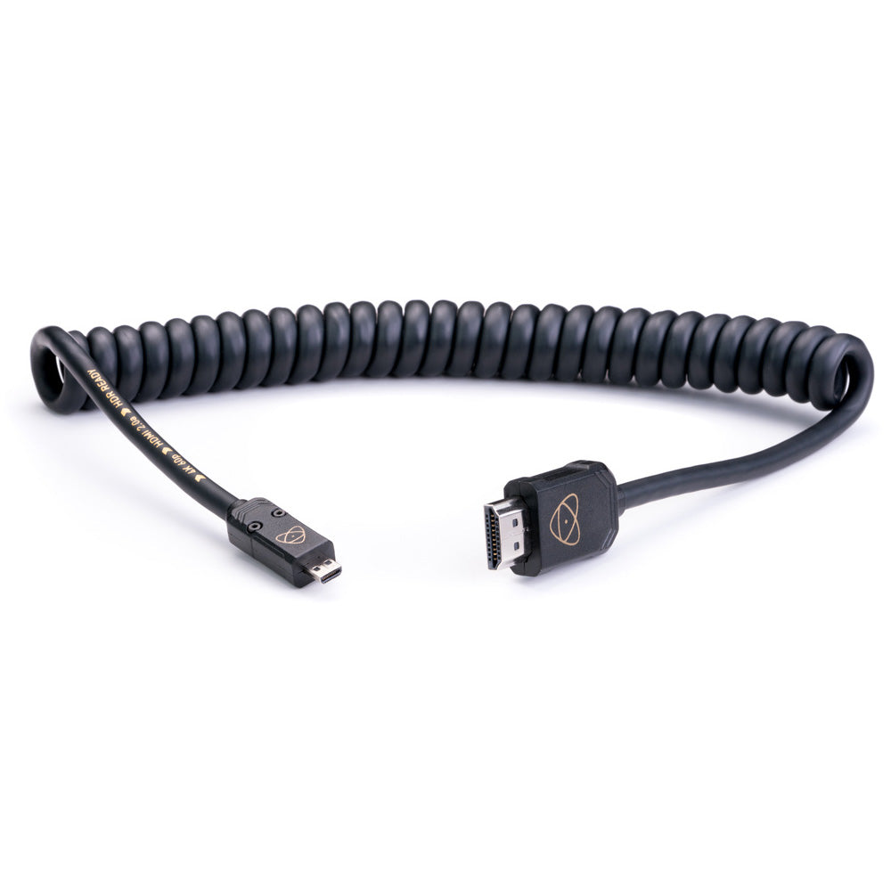 ATOMOS(アトモス) HDMIケーブル ATOMFLEX PRO HDMI COILED CABLE(Micro to Full 40cm) ATOM4K60C2