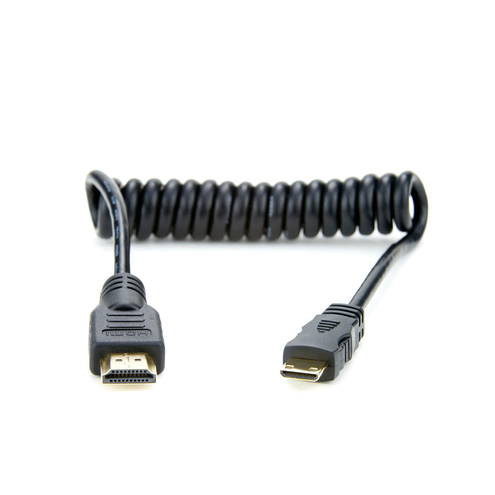 ATOMOS(アトモス) HDMIケーブル Coiled Mini HDMI to Full HDMI Cable (30cm) ATOMCAB008