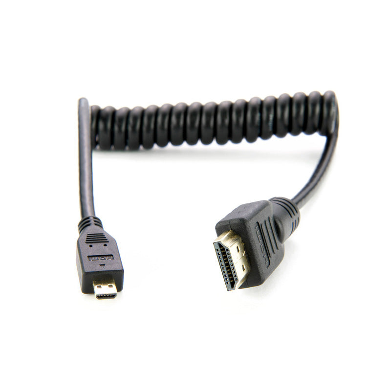 ATOMOS(アトモス) HDMIケーブル Coiled MICRO HDMI to Full HDMI Cable (30cm) ATOMCAB015