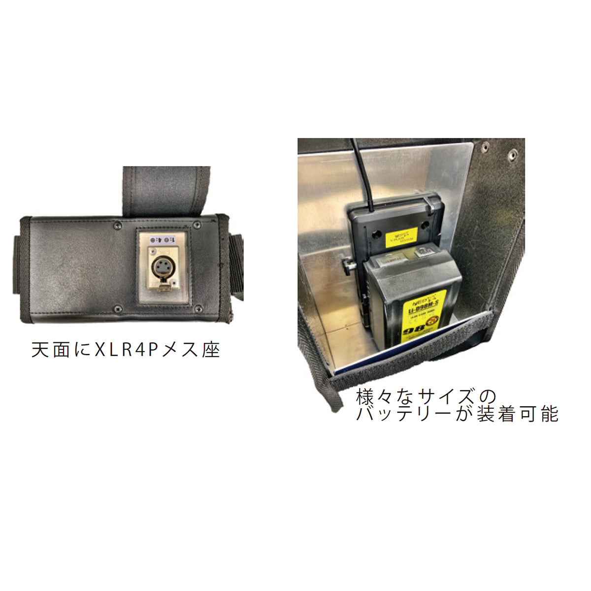 NEP Leather case for one V-mount battery (with V-mount plate) LV-S5V