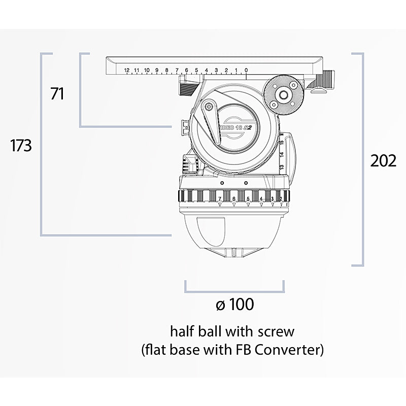 Sachtler Tripod System System Video 18 flowtech100 GS (1811FTGS)