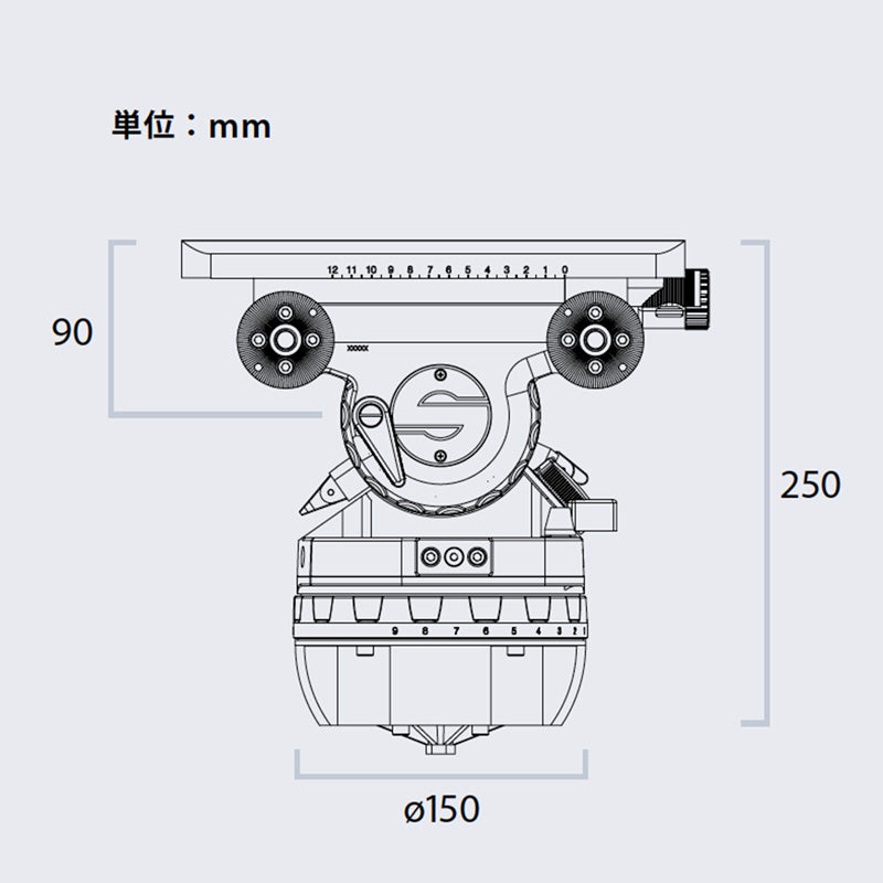 Sachtler 150mm head (without tripod) Video 75 Plus EFP [7500]