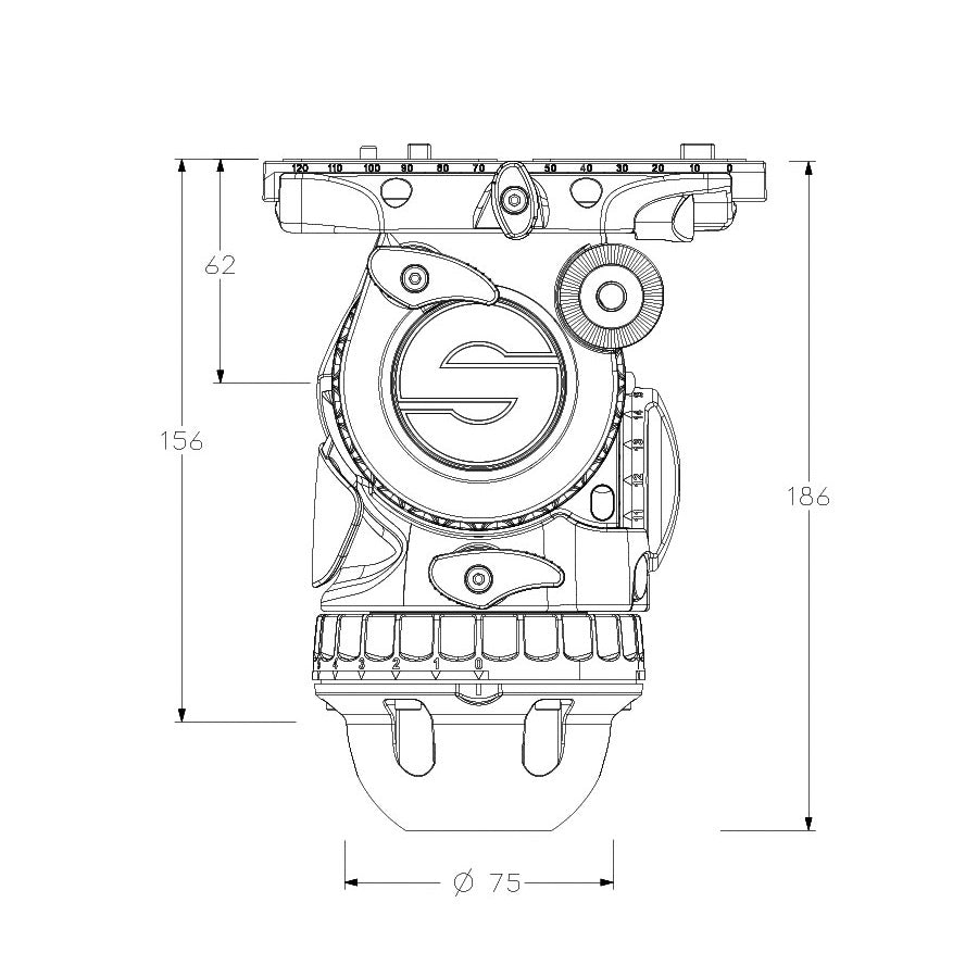 Sachtler(ザハトラー) 三脚システム System aktiv8 flowtech75 GS